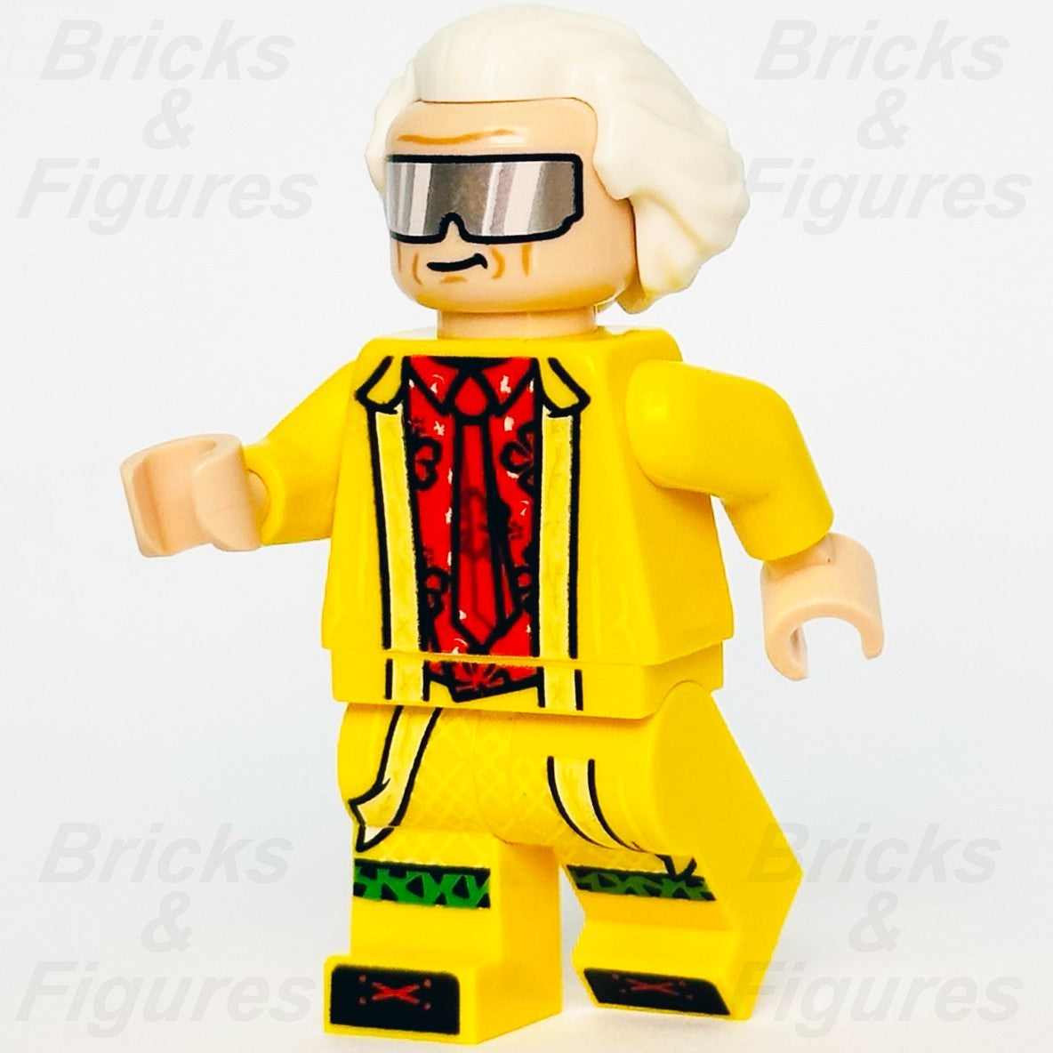 LEGO Doc Brown Minifigure Back to the Future Creator Expert 10300 btf002 Yellow0