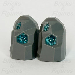 LEGO City Rock Geode Dark Bluish Grey w/ Blue Crystal Part Space Port 60354 x 22
