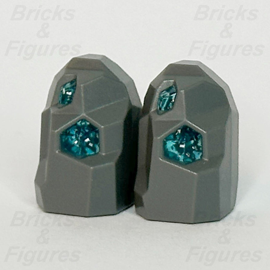 LEGO City Rock Geode Dark Bluish Grey w/ Blue Crystal Part Space Port 60354 x 22