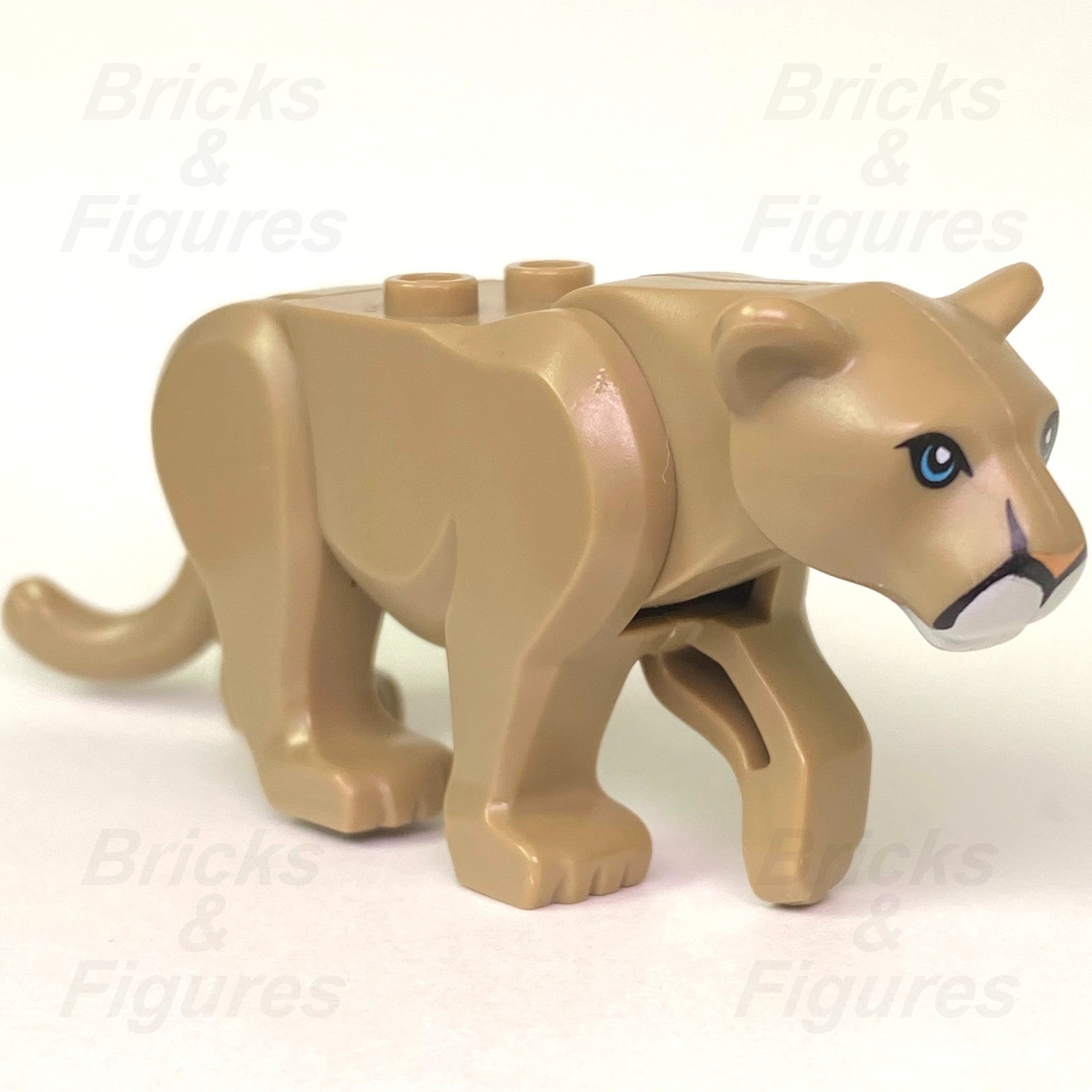 LEGO City Mountain Lion Animal Minifigure Part Police Large Cat 60174 Dark Tan0