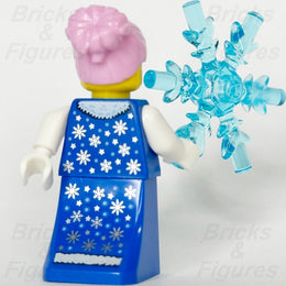 LEGO Lady Winter Minifigure with Ice Snowflake Build-A-Minifigure BAM 2023 Snow - Bricks & Figures