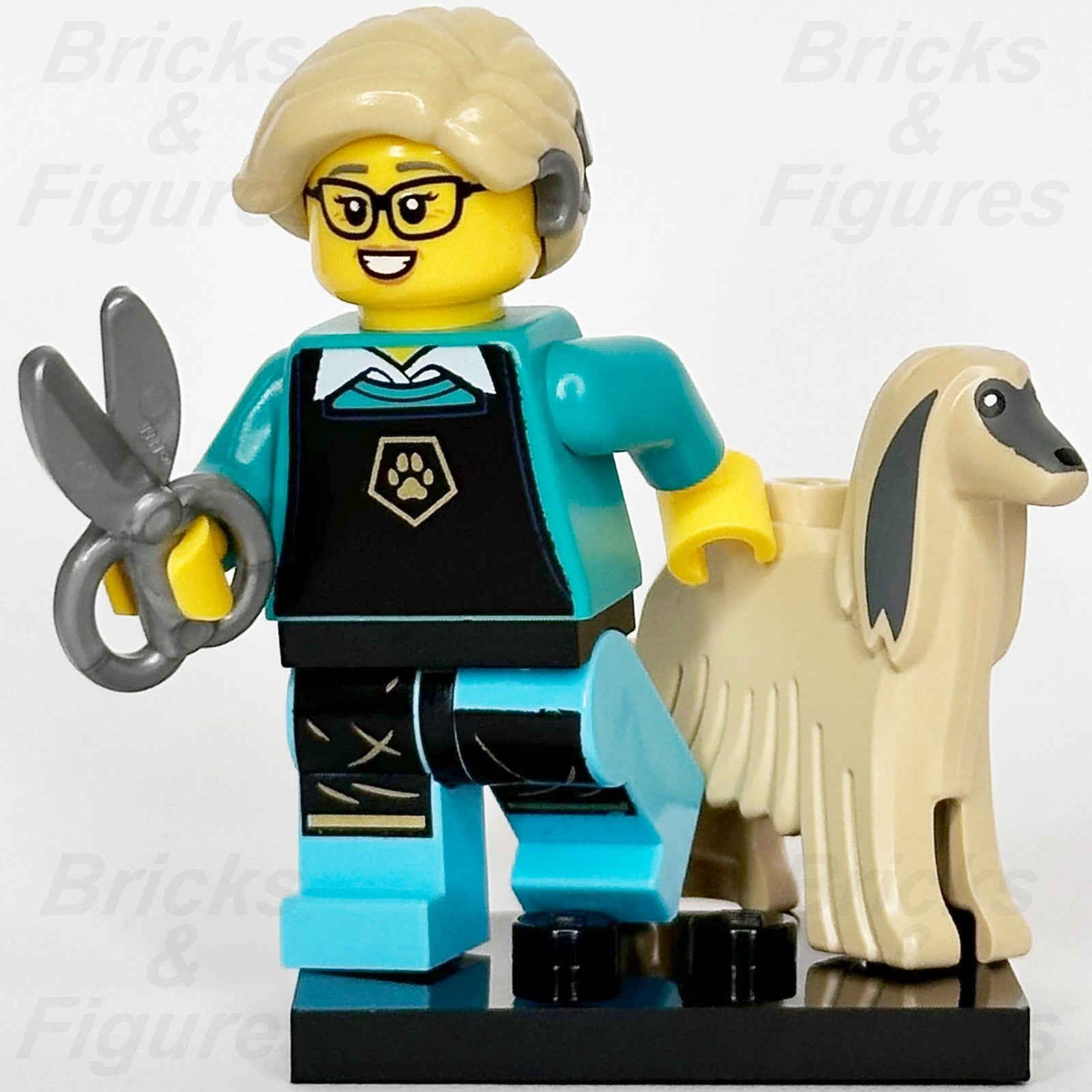LEGO Minifigures Pet Groomer Series 25 Afghan Hound Dog 71045 col25-12 Minifig0