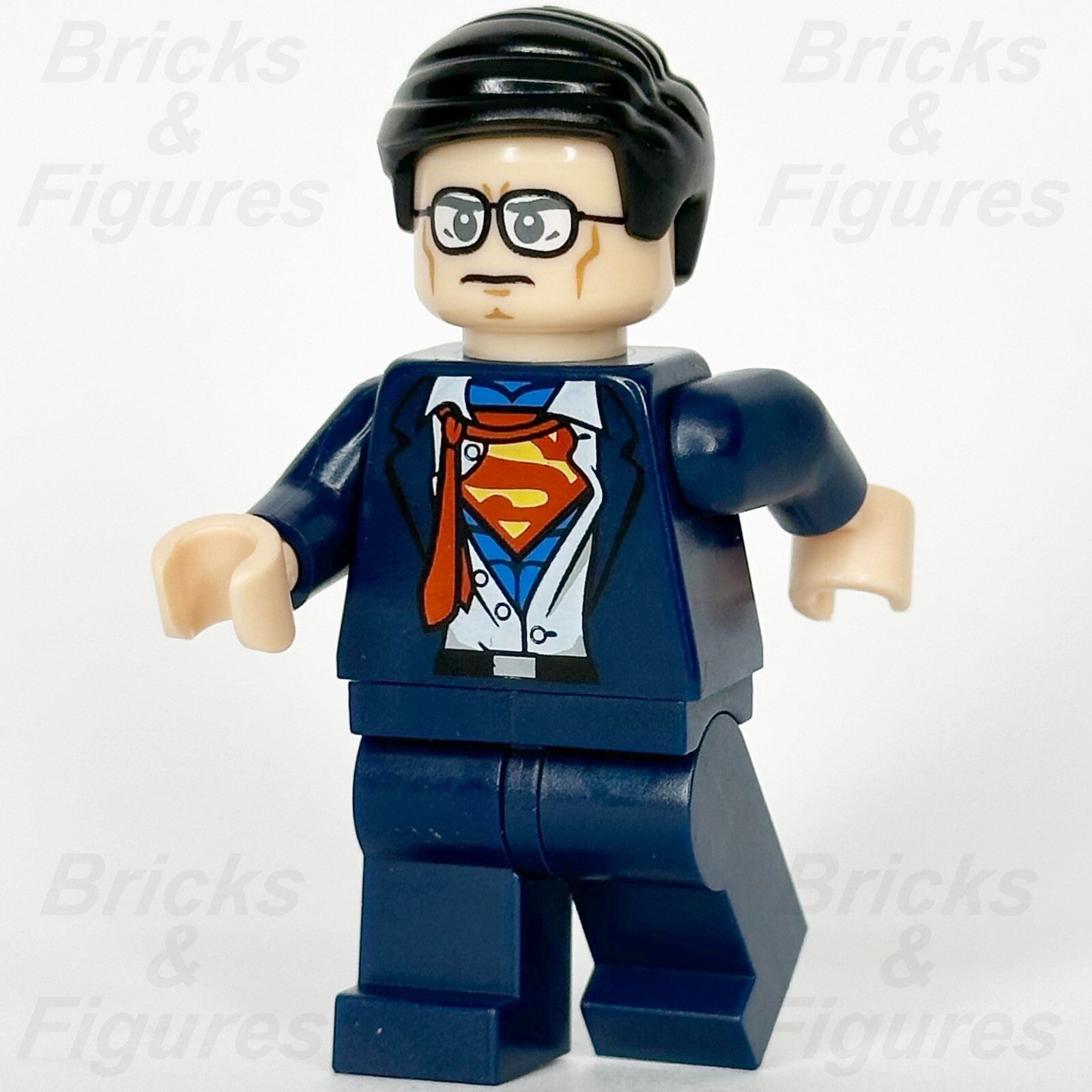 LEGO Super Heroes Clark Kent Minifigure Superman DC Batman 2 sh0083 5002202 Used0