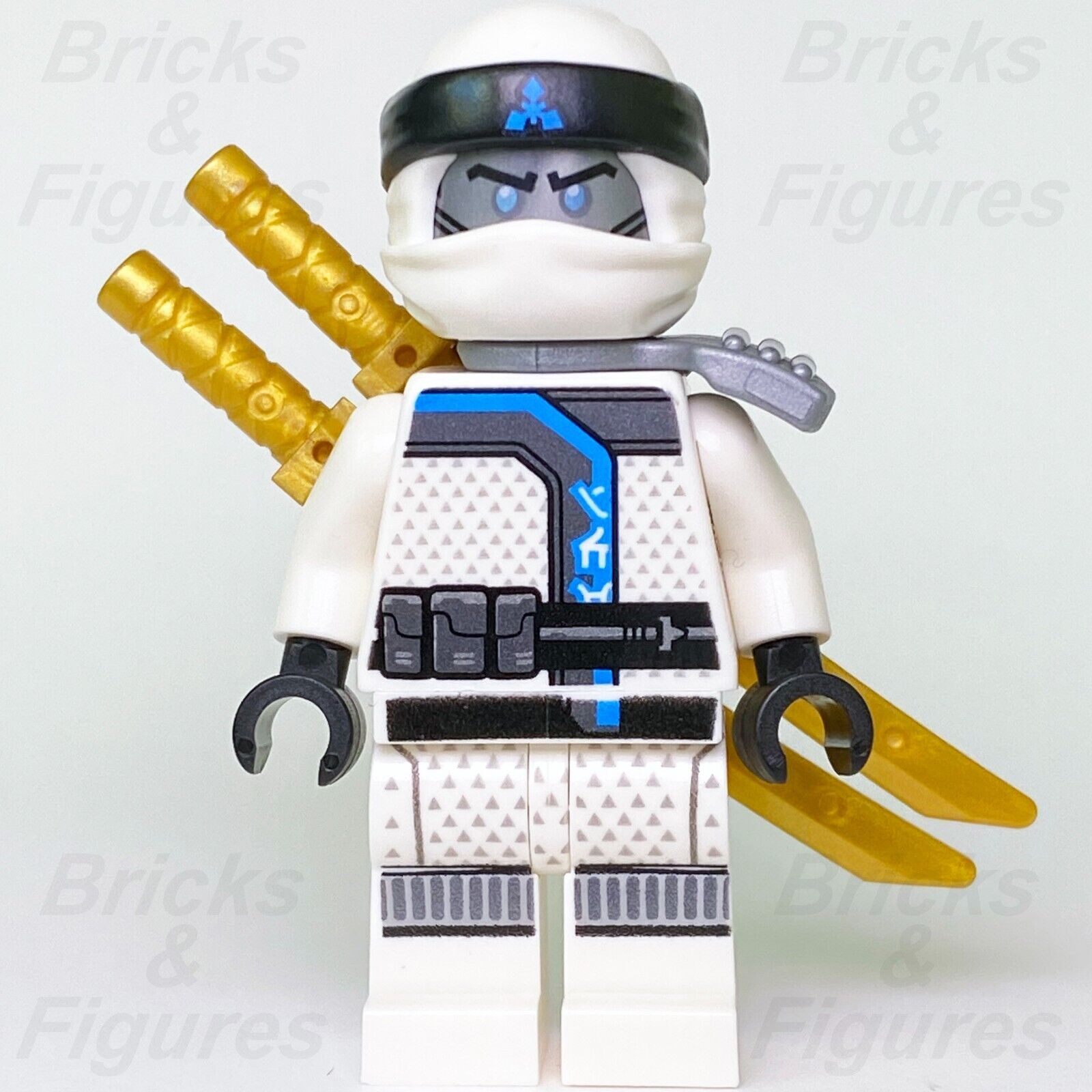 LEGO Ninjago Zane Minifigure Sons of Garmadon Scabbard Ice Ninja 70639 njo410 - Bricks & Figures