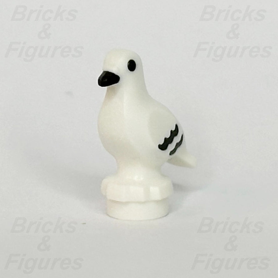 LEGO City Pigeon Animal Minifigure Part White Bird Black Eyes 910062 11371 71880