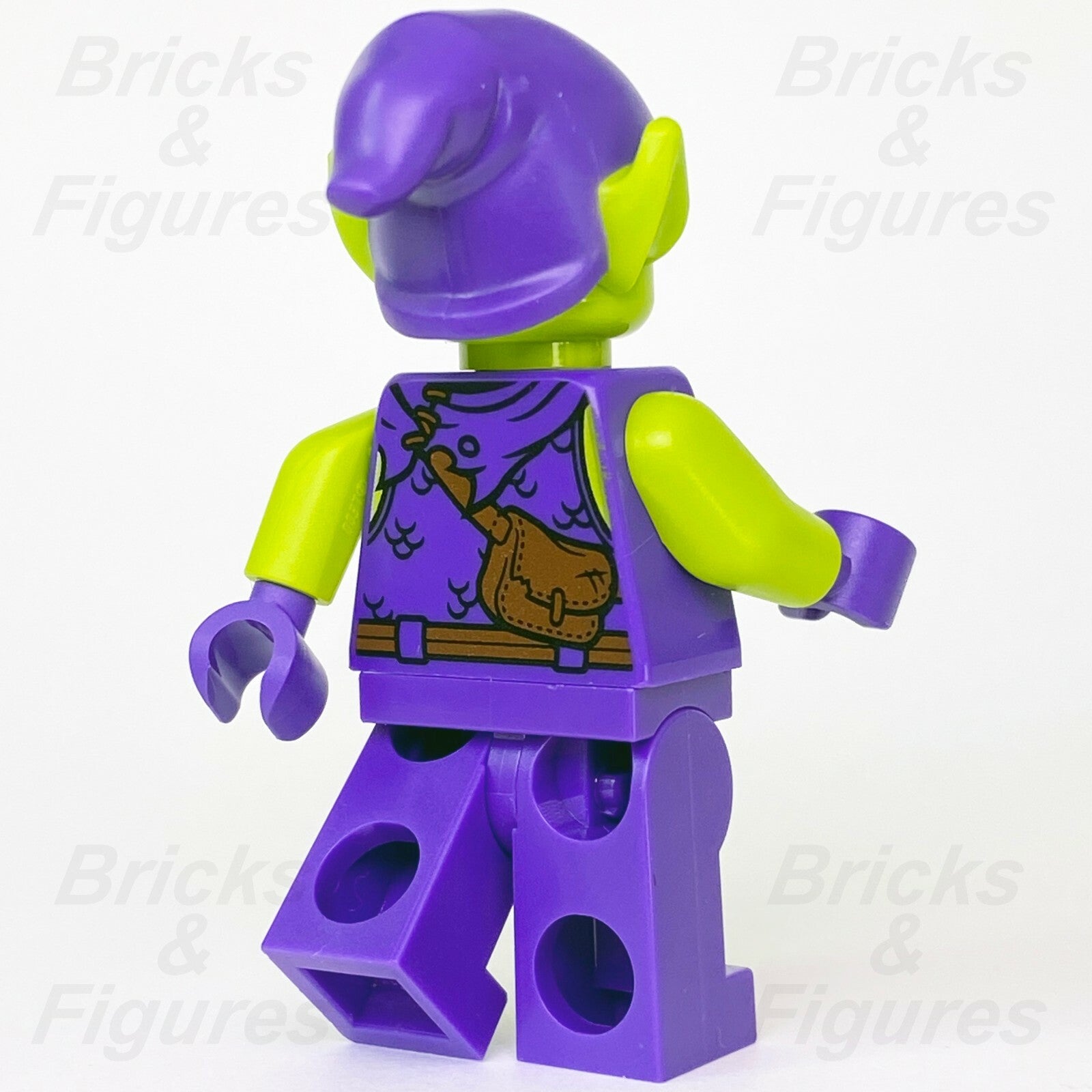 LEGO Super Heroes Green Goblin Minifigure SpiderMan Lime Skin 76133 sh0545 Used1
