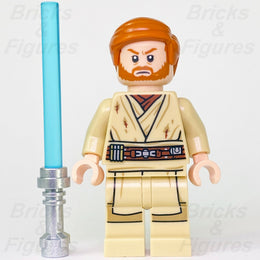 LEGO Star Wars ObiWan Kenobi Minifigure Dirt Stains Jedi Master 75269 Used1