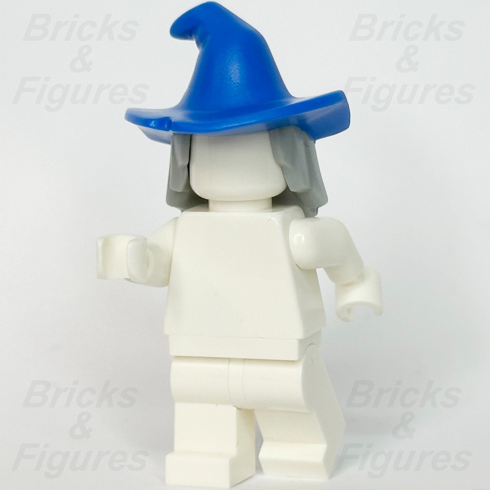 LEGO Blue Wizard Minifigure Hat Part Light Bluish Grey Hair Combo BAM 2022 Witch1