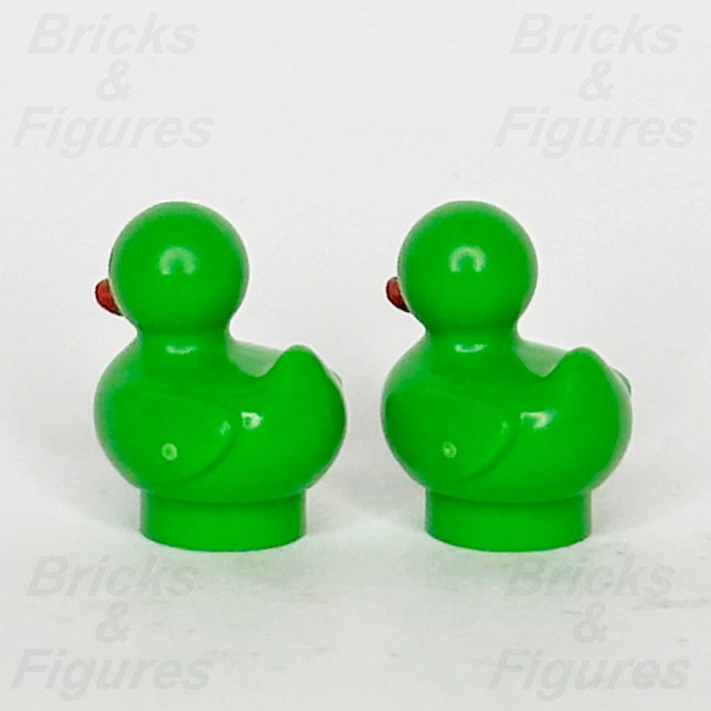 LEGO Bright Green Duckling Baby Duck Red Beak City Animal 49661pb02 Ducks x 22