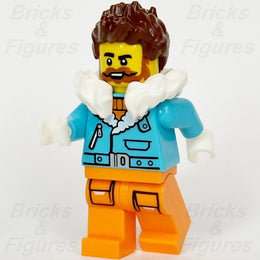 LEGO City Arctic Explorer Captain Minifigure Town Male 60368 60378 cty1612 - Bricks & Figures