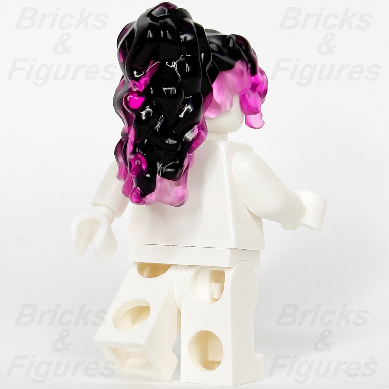 LEGO® DREAMZzz Minifigure Hair Part Female Long Wavy Black Pink Ponytail 714783