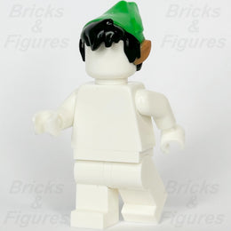 LEGO® Disney Black Elf Hair Bright Green Hat Minifigure Part Peter Pan 26025pb022