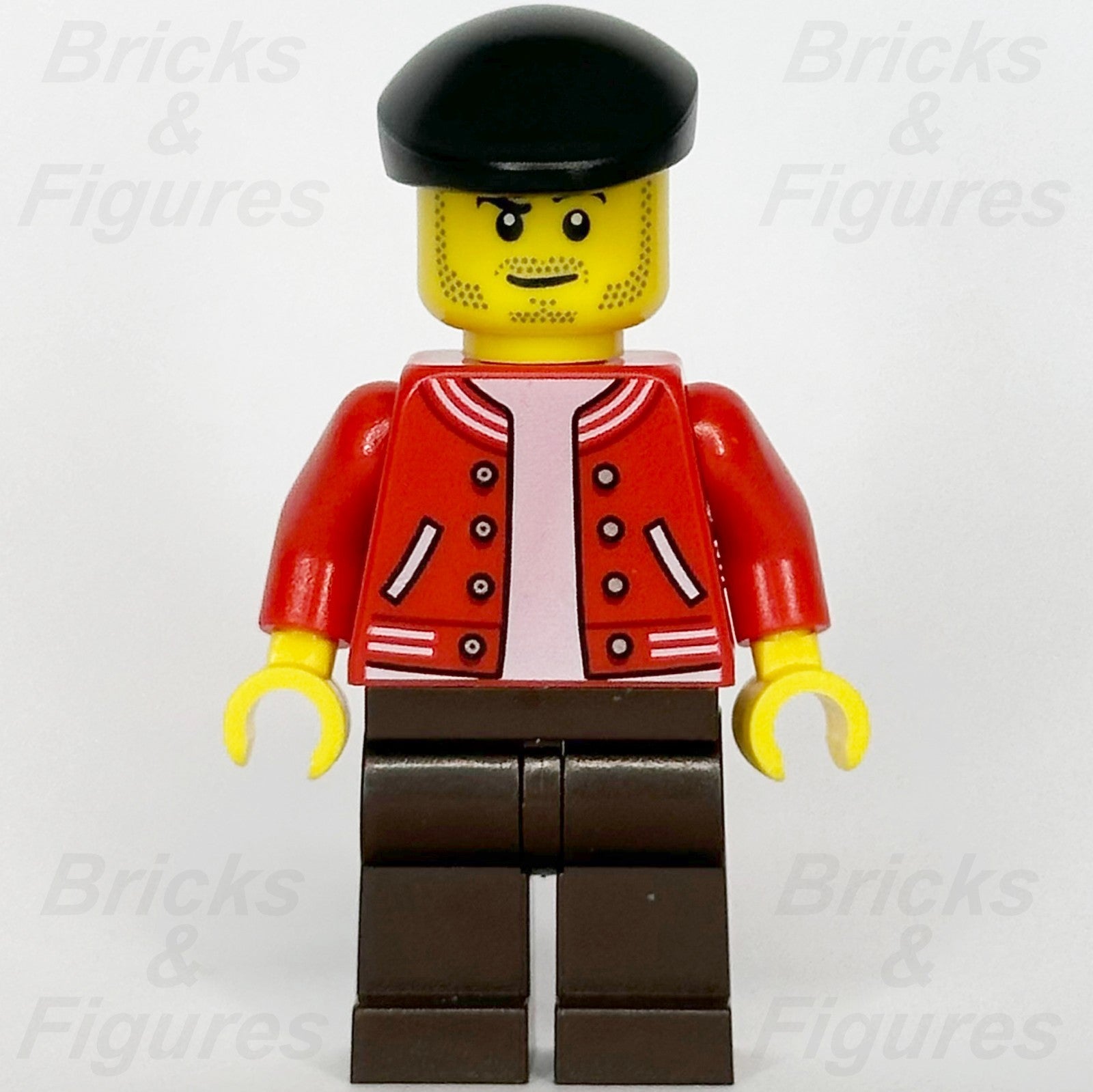 LEGO® City Newsstand Operator Minifigure Beret Creator Expert Town 10278 twn4021