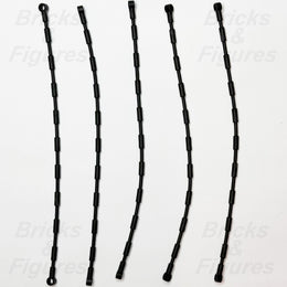 LEGO Black Flexible Hose 21L Accessory Part Climbing Grips 2630 6440995 x 50