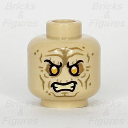 LEGO Star Wars Emperor Palpatine Minifigure Head Part Yellow Eyes Tan 3626pb33100