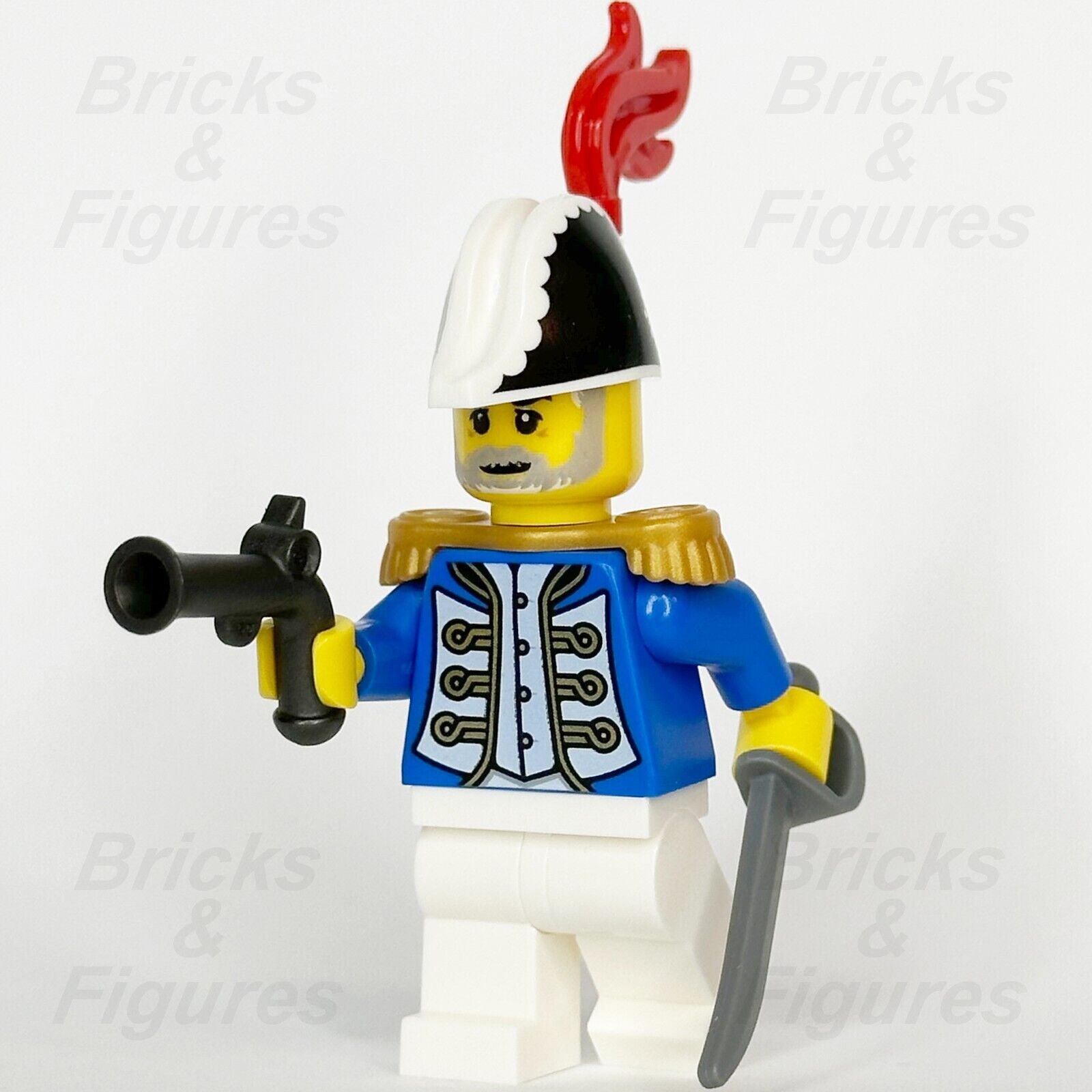 LEGO Pirates Imperial Soldier IV Governor Minifigure Soldiers Male 10320 pi191 - Bricks & Figures