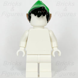 LEGO® Disney Black Elf Hair Bright Green Hat Minifigure Part Peter Pan 26025pb023