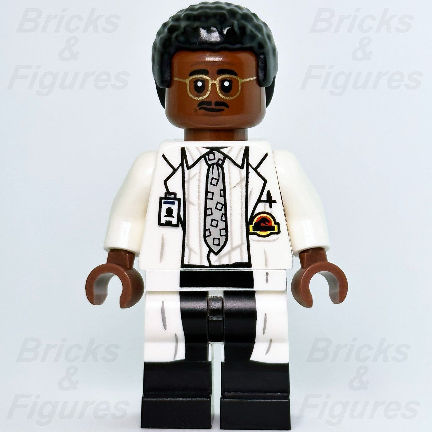 LEGO Jurassic World Ray Arnold Minifigure Park Engineer Lab Coat 75936 jw0581