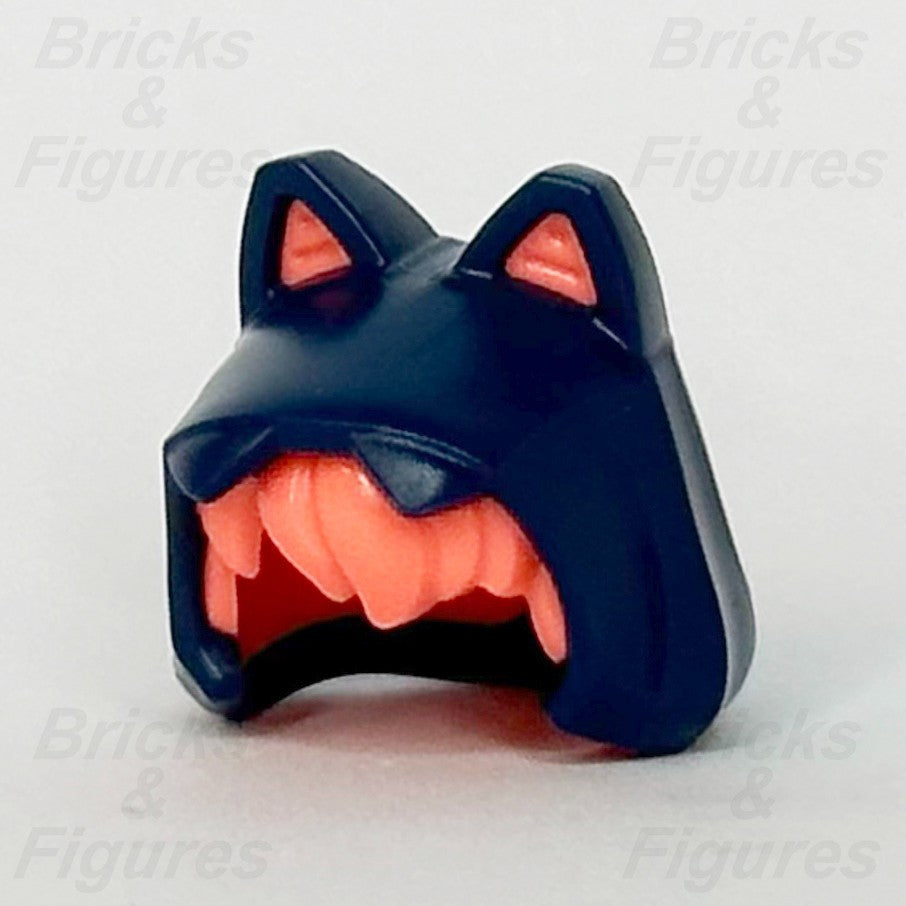 LEGO Ninjago Sora Minifigure Hood Part Coral Hair Combo Headgear Dark Blue Ears0