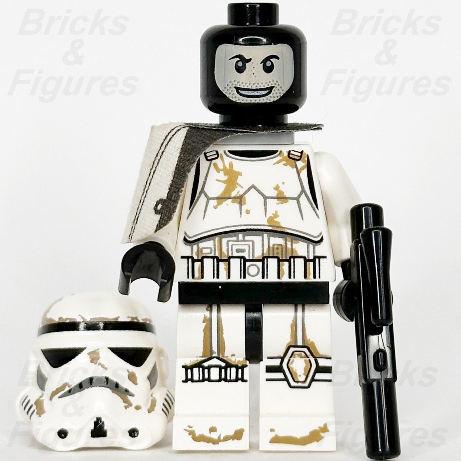 LEGO Star Wars Sandtrooper Minifigure Dirt Stains White Pauldron 9490 Used1