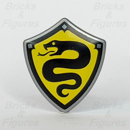 LEGO Castle Serpent Knight Minifigure Shield Part Black Snake Logo Yellow 311680