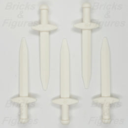 LEGO Castle Sword Minifigure Weapon Part Greatsword Crossguard White 18031 x 50