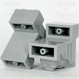 LEGO Castle Lion Head Part Brick Modified 2 x 3 x 3 Light bluish Grey 30274 x 2 - Bricks & Figures