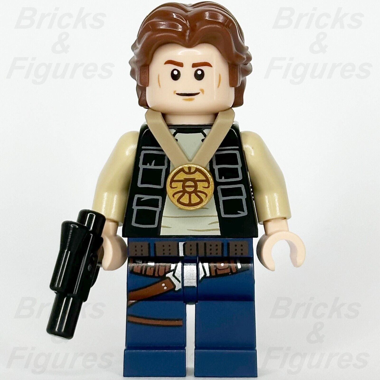 LEGO Star Wars Han Solo Minifigure Celebration Medal A New Hope 75365 sw1284 - Bricks & Figures