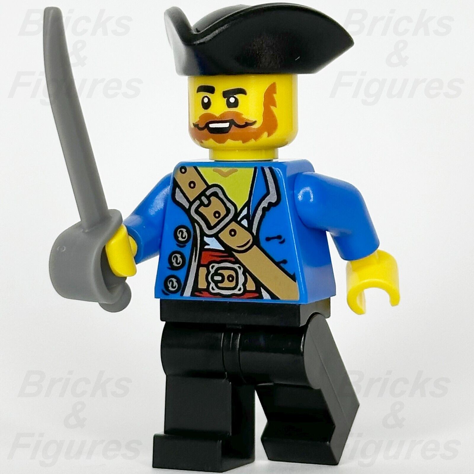 LEGO Pirate Minifigure Pirates IV Creator Treasure Hunter Cutlass 40597 pi197 - Bricks & Figures