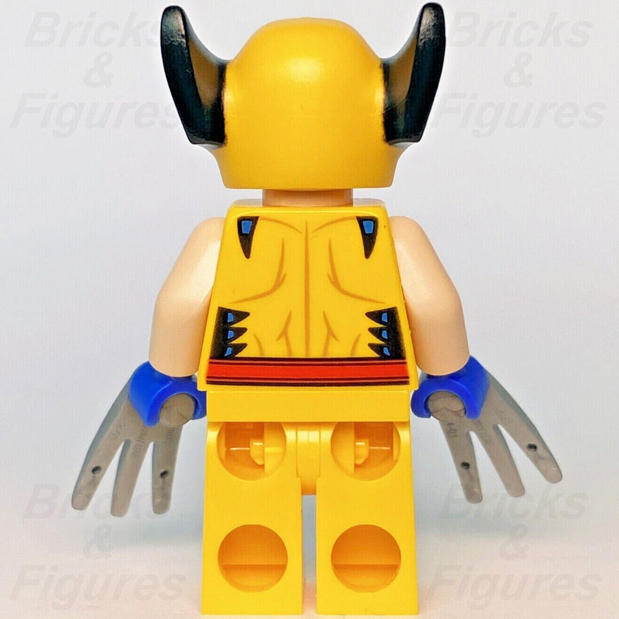 Marvel Super Heroes LEGO Wolverine Mask Logan X-Men Minifigure 76202 sh805 New - Bricks & Figures