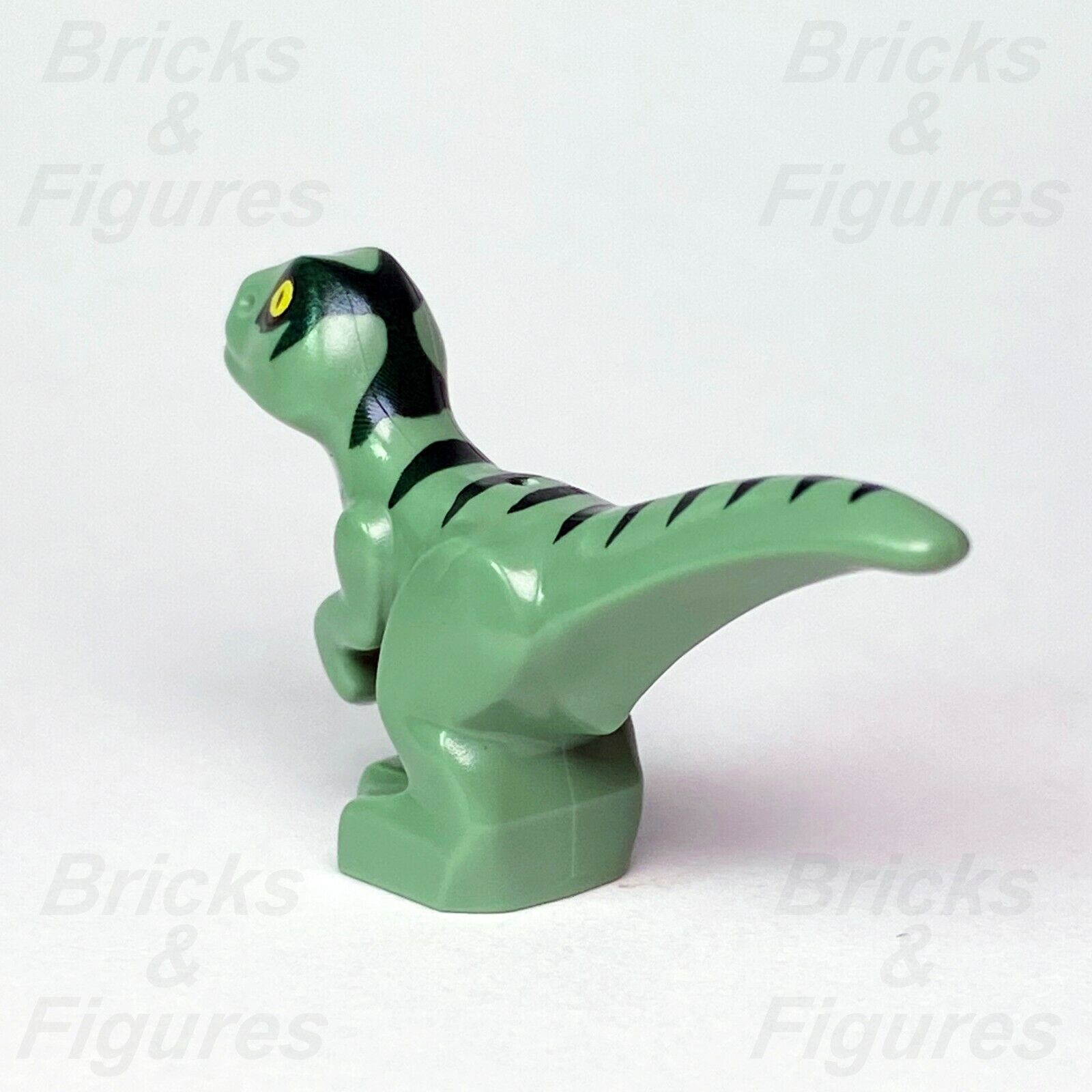 New Jurassic World LEGO Baby Raptor with Dark Green Stripes Dinosaur 75938 - Bricks & Figures