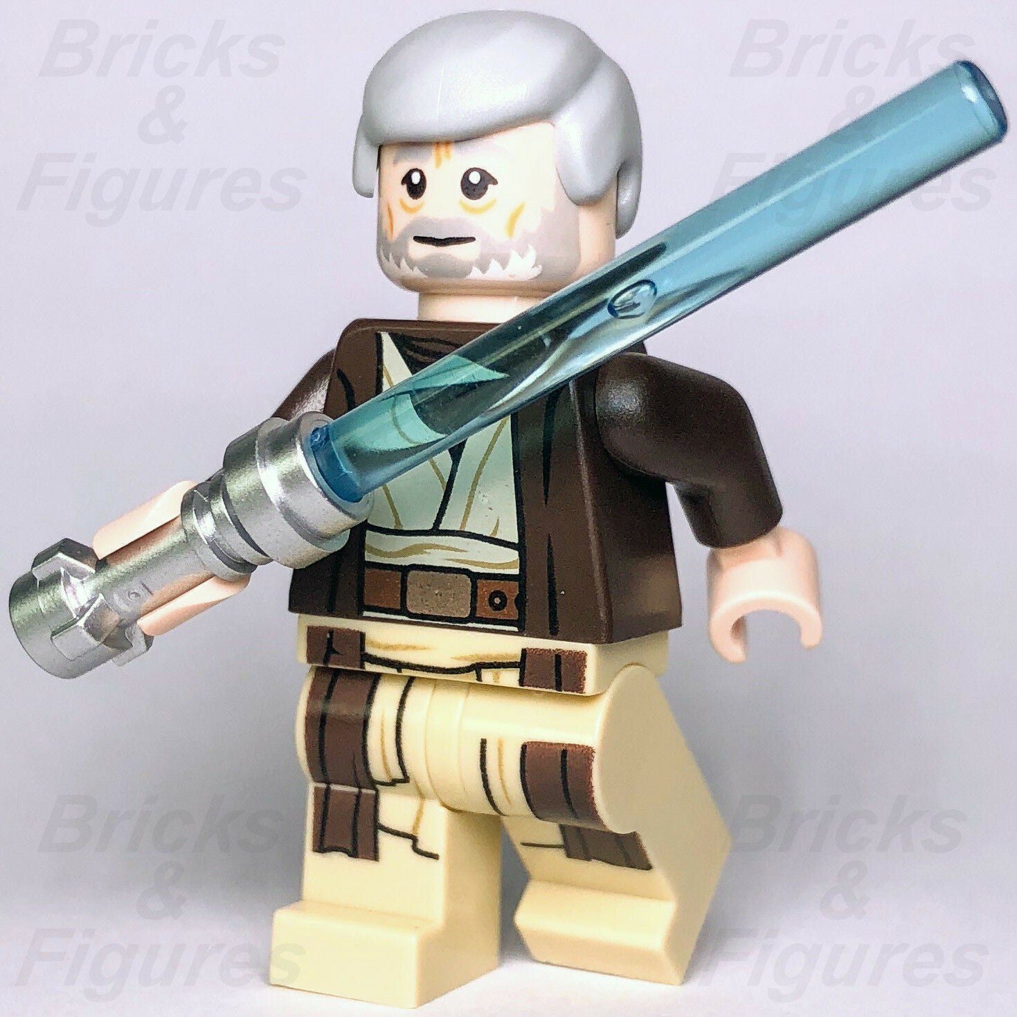 New Star Wars LEGO Obi-wan Ben Kenobi Jedi Master Minifigure 75159 75052 75173 - Bricks & Figures