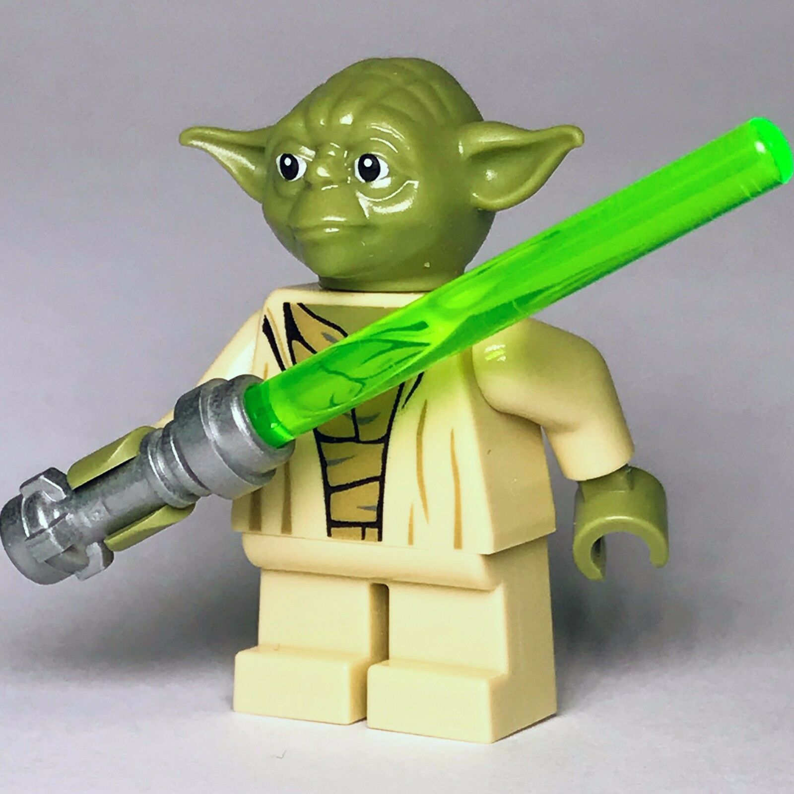  Lego Star Wars: Master Yoda Minifigure With Green Lightsaber :  Toys & Games