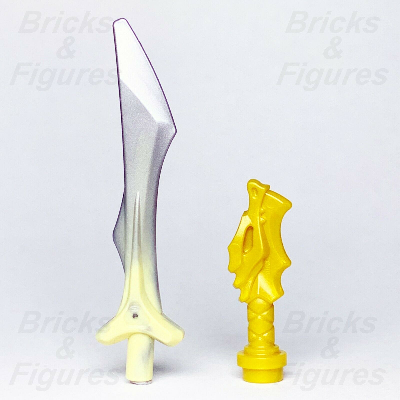 Ninjago LEGO Golden Ninja Mystical Dragonbone Sword & Dragon Hilt Genuine Parts - Bricks & Figures