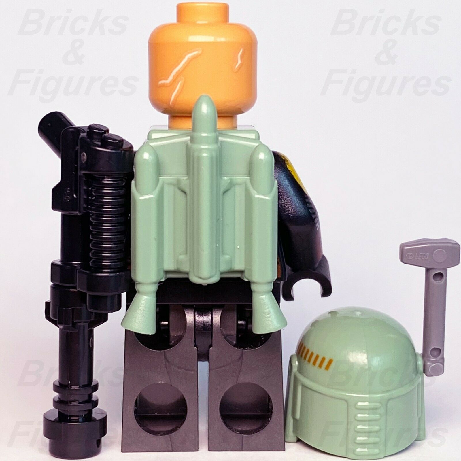 Star Wars LEGO Boba Fett with Jet Pack The Mandalorian Minifigure 75312 sw1158 - Bricks & Figures