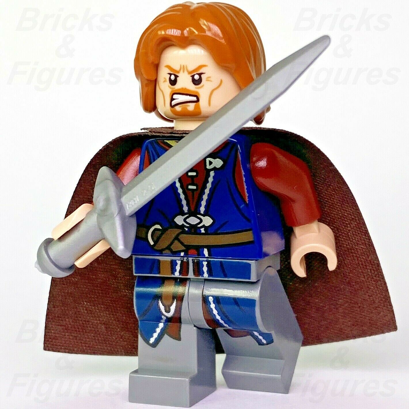 The Lord of the Rings LEGO Boromir Warrior of Gondor Minifigure 9473 lor014 - Bricks & Figures