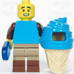 LEGO Blue Ice Cream Suit Guy Minifigure w/ Popsicle Build-A-Minifigure BAM 2023 - Bricks & Figures