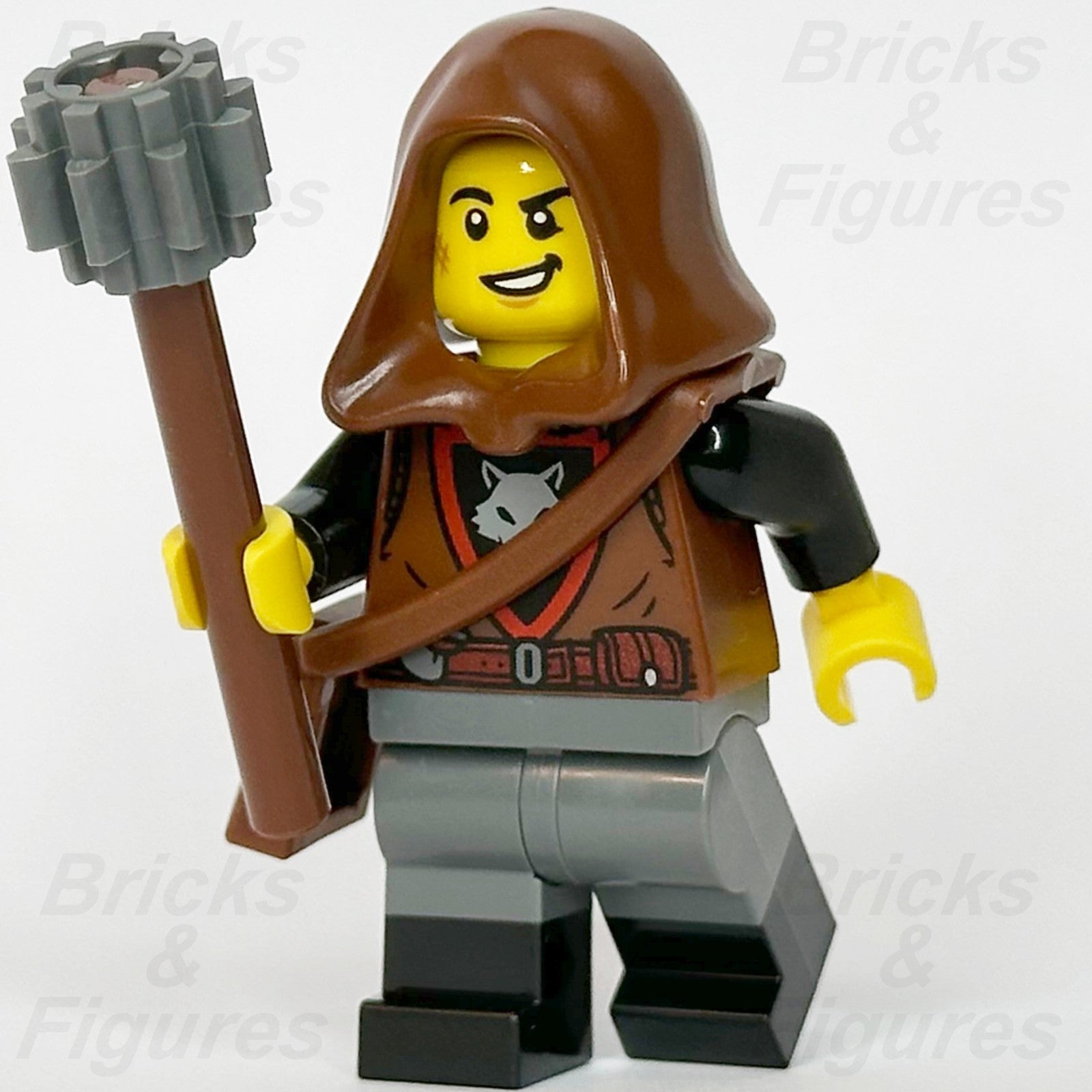 LEGO® Castle Wolfpack Minifigure Male Mace Pouch Bag 910057 Series 6 bdp277 Hood0