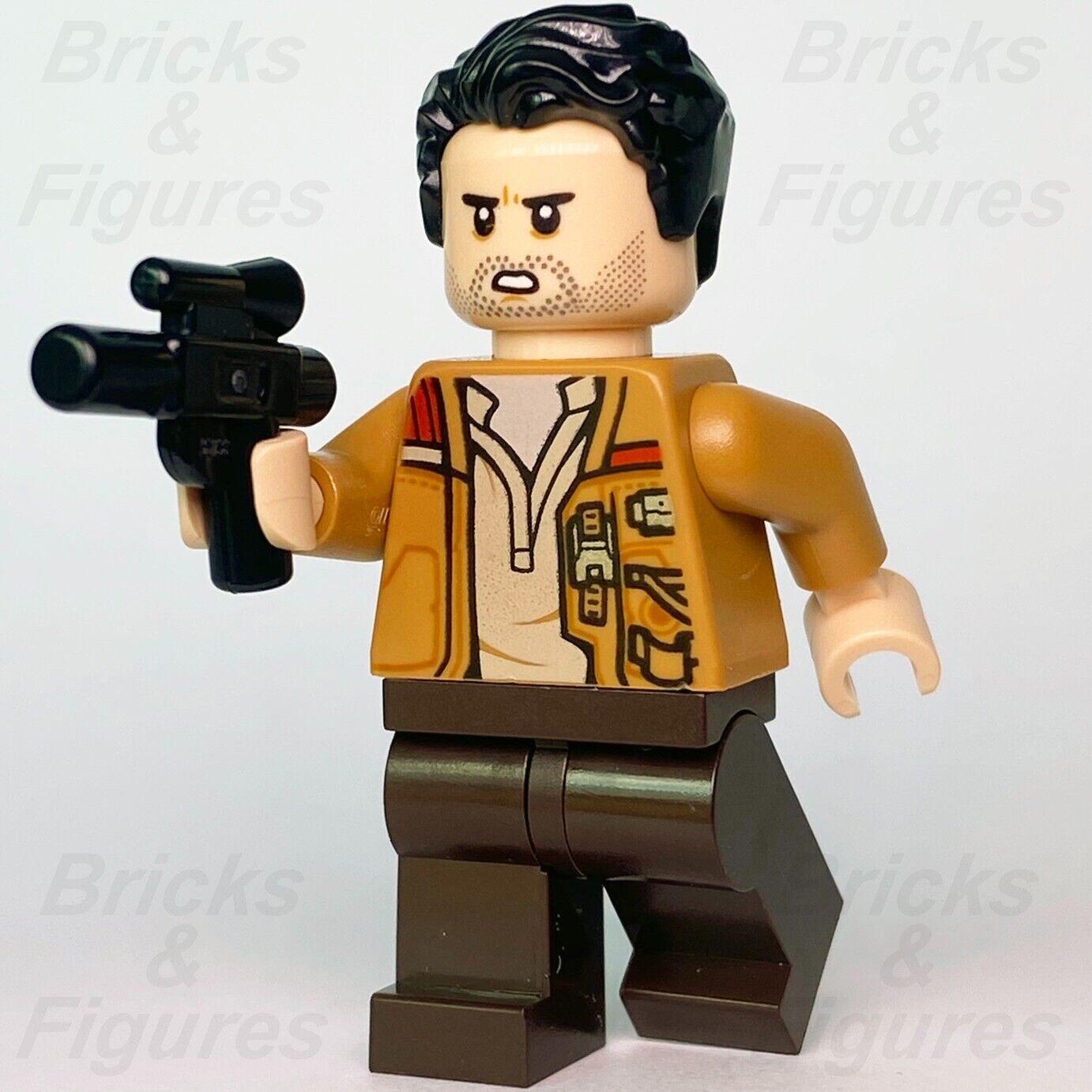 LEGO Star Wars Poe Dameron Minifigure Resistance Fighter Pilot 75149 sw0737 - Bricks & Figures
