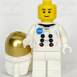 LEGO Creator NASA Apollo 11 Astronaut Minifigure Space Thin Grin 10266 twn374 - Bricks & Figures