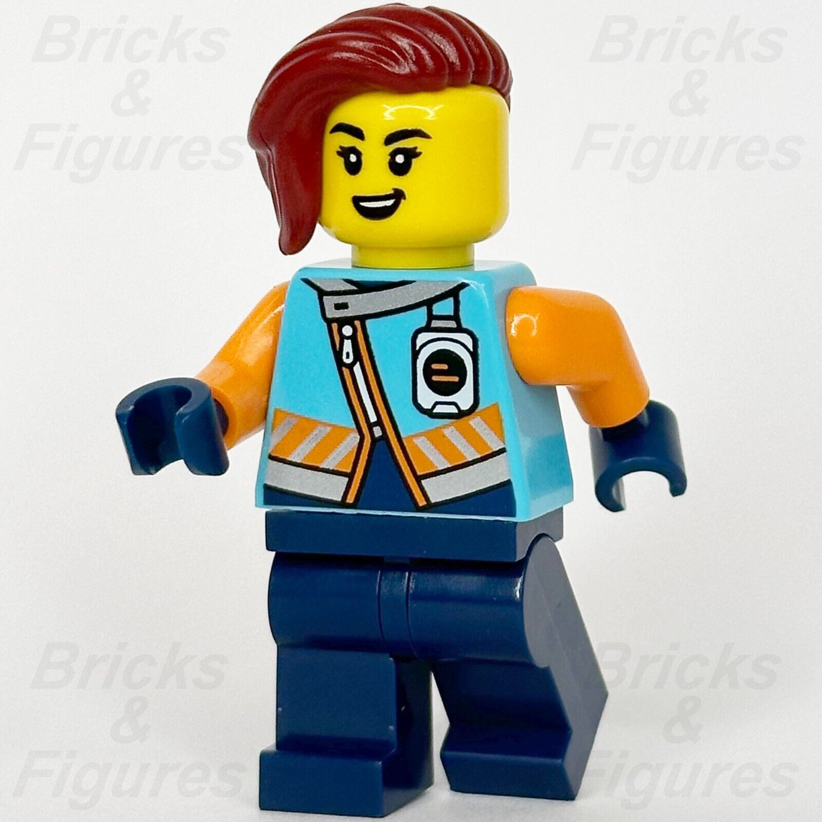 LEGO City Arctic Explorer Minifigure Town Female Dark Red Hair 60379 cty1657