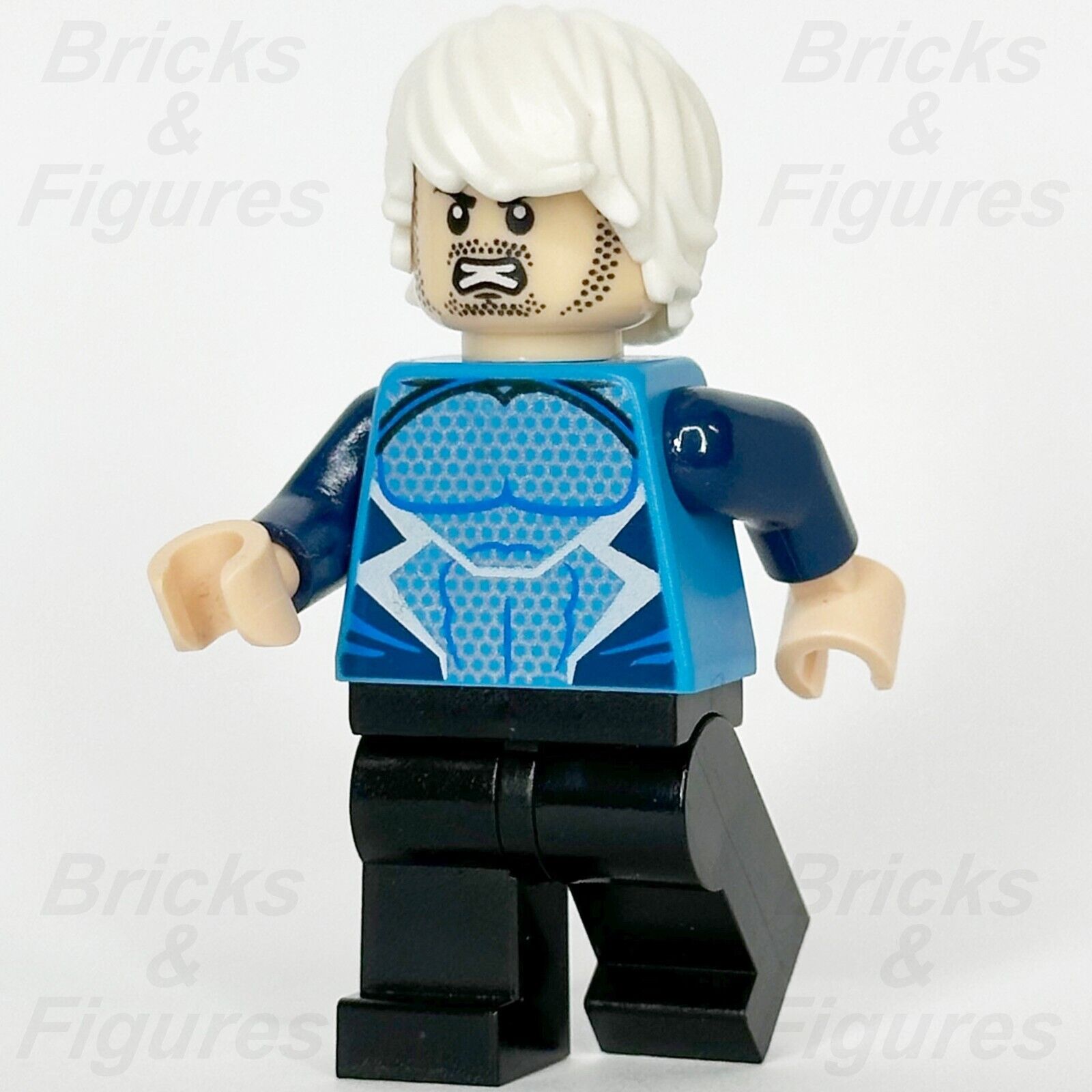 LEGO Super Heroes Quicksilver Minifigure Avengers Age of Ultron 76041 sh0180 - Bricks & Figures