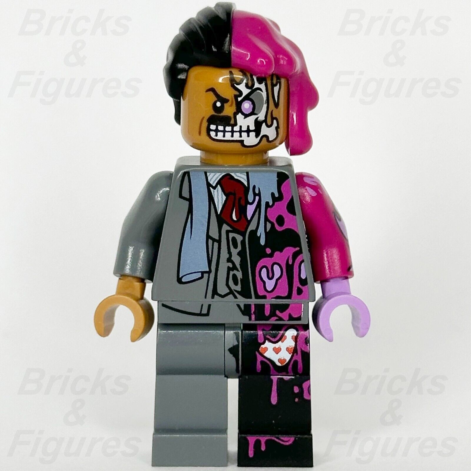 LEGO Super Heroes Two-Face Minifigure The Batman Movie DC 70915 sh0395 Minifig - Bricks & Figures