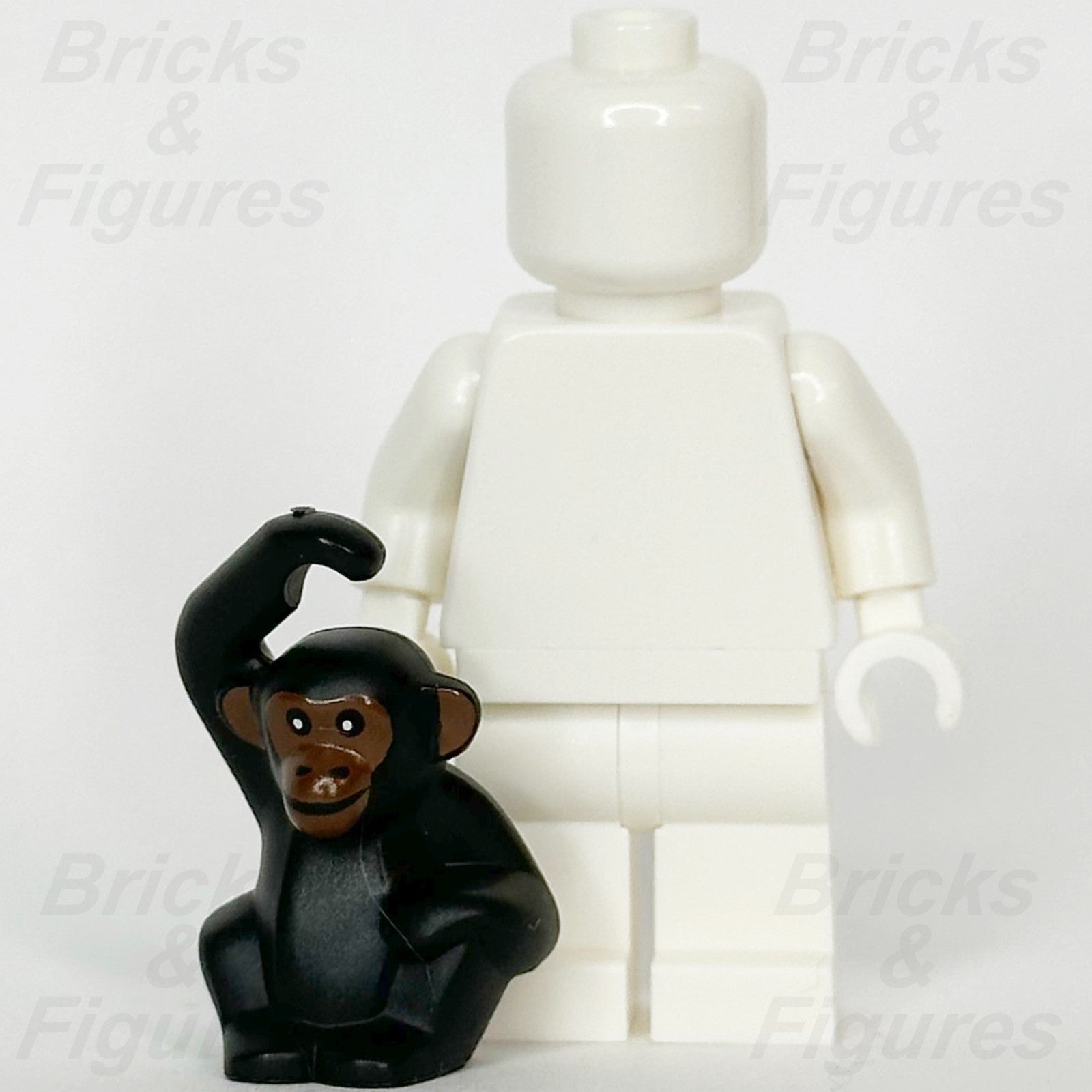 LEGO Chimpanzee Animal Minifigure Part Black Monkey 2018 BAM Brown Face Chimp2
