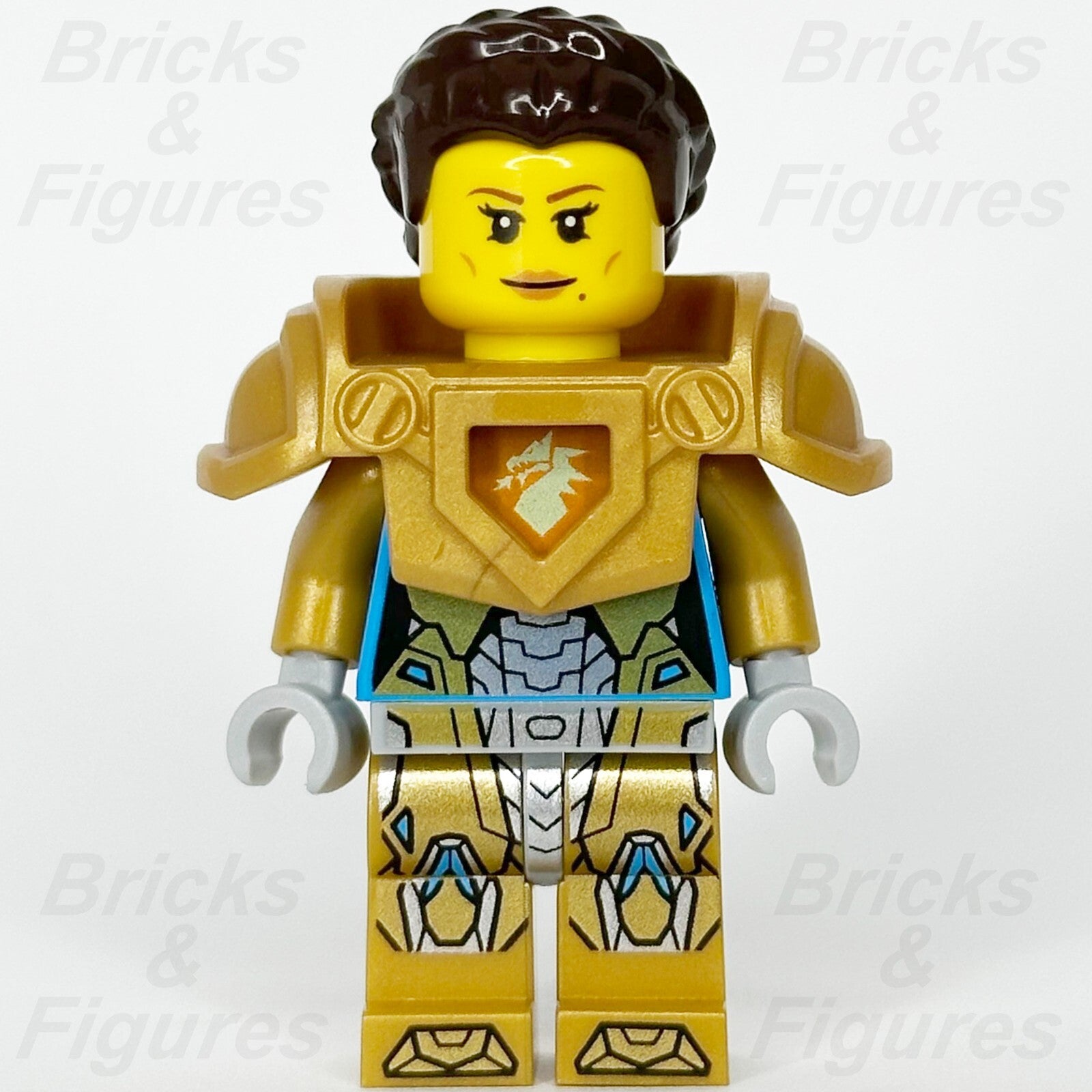 LEGO® Nexo Knights Queen Halbert Minifigure Pearl Gold Armour 70349 nex066 Used1