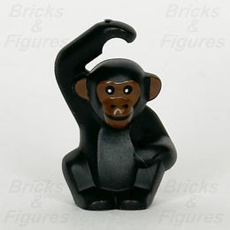 LEGO Chimpanzee Animal Minifigure Part Black Monkey 2018 BAM Brown Face Chimp0