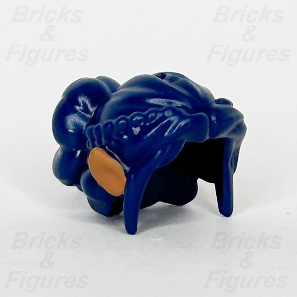 LEGO Elves Ears Hair Minifigure Part Elf Long Side Bangs Braids Dark Blue 411870