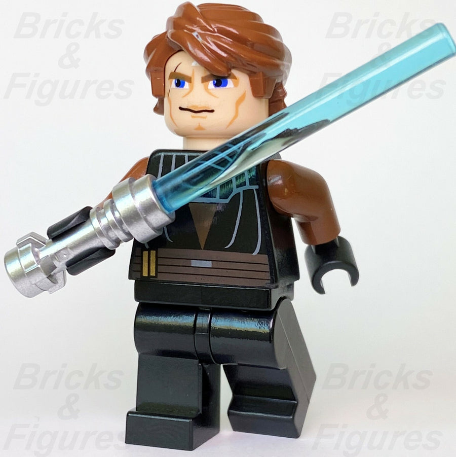 LEGO Star Wars Anakin Skywalker Minifigure Clone Wars Jedi 8037 8098 7931 Used0
