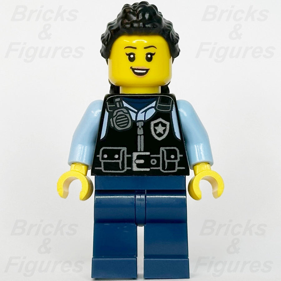 LEGO® City Police Officer Minifigure Town Female Safety Vest Badge 60419 cty17031
