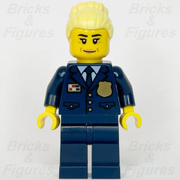 LEGO® City Police Chief Minifigure Town Female Dark Blue Jacket 60372 cty15641